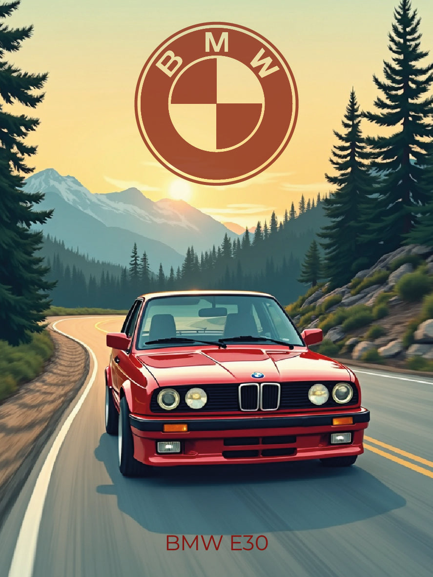 Plaque "Illustration automobile"