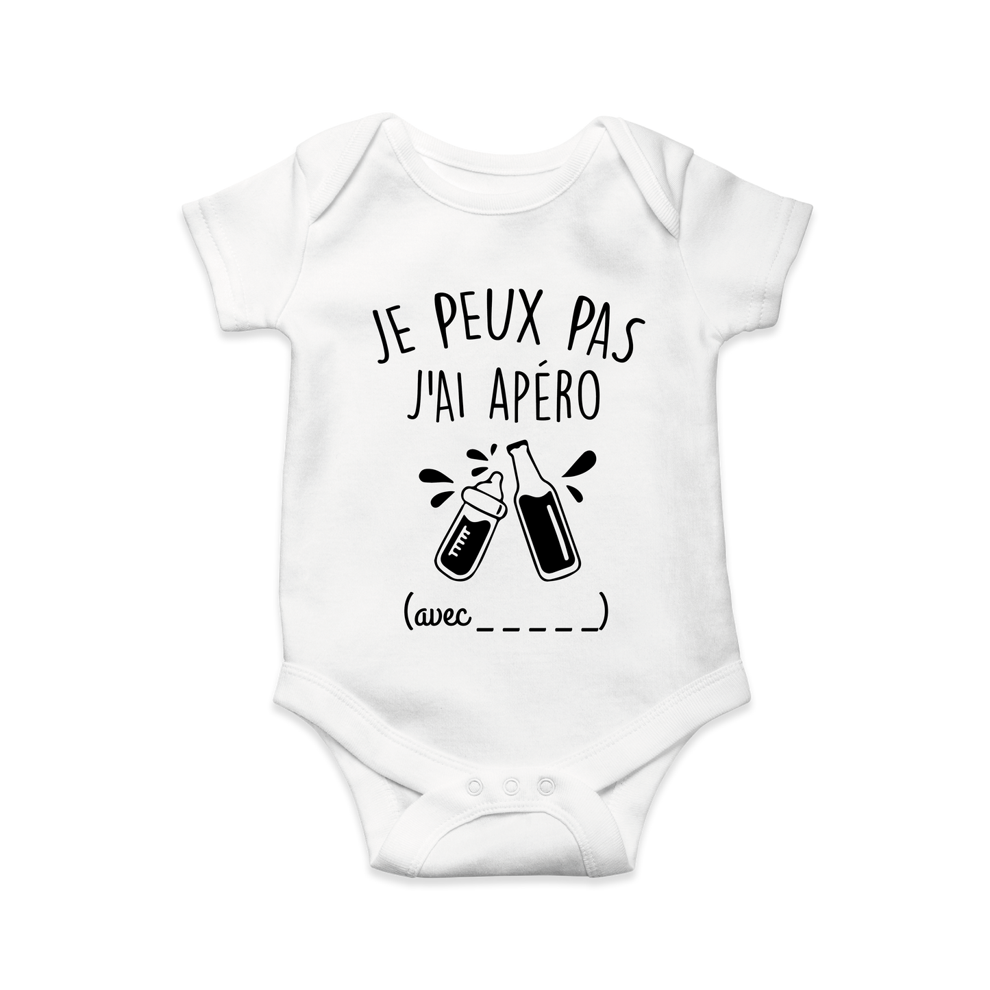 Body "Je peux pas j'ai apéro avec _ _ _"