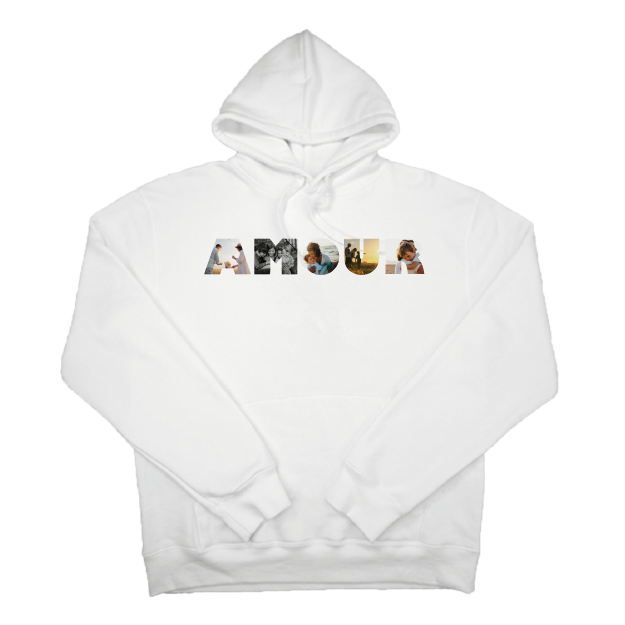 Sweat "Un mot en photo" - AMOUR