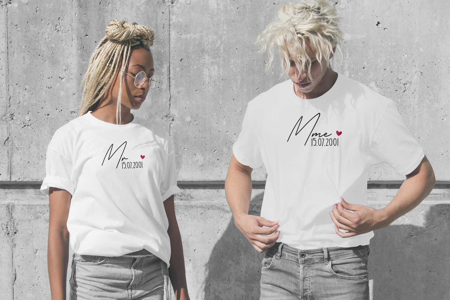 Mme et Mr (t-shirt duo)