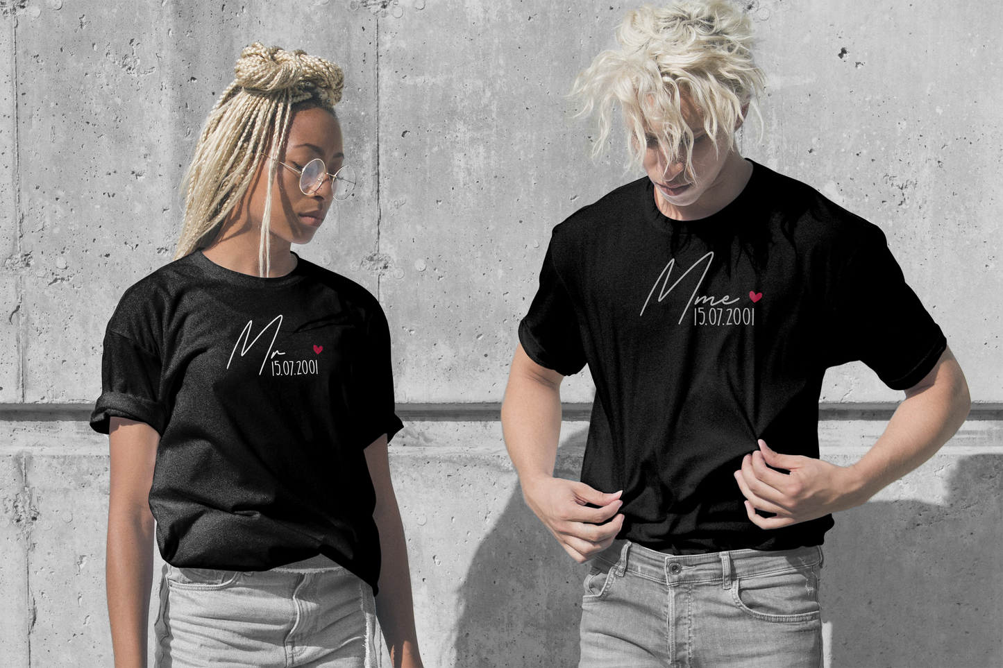 Mme et Mr (t-shirt duo)