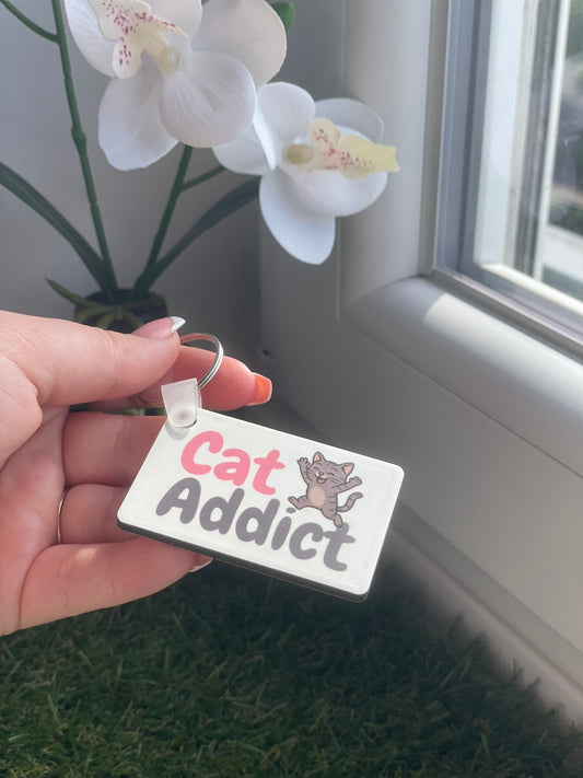 Porte Clef Cat Addict