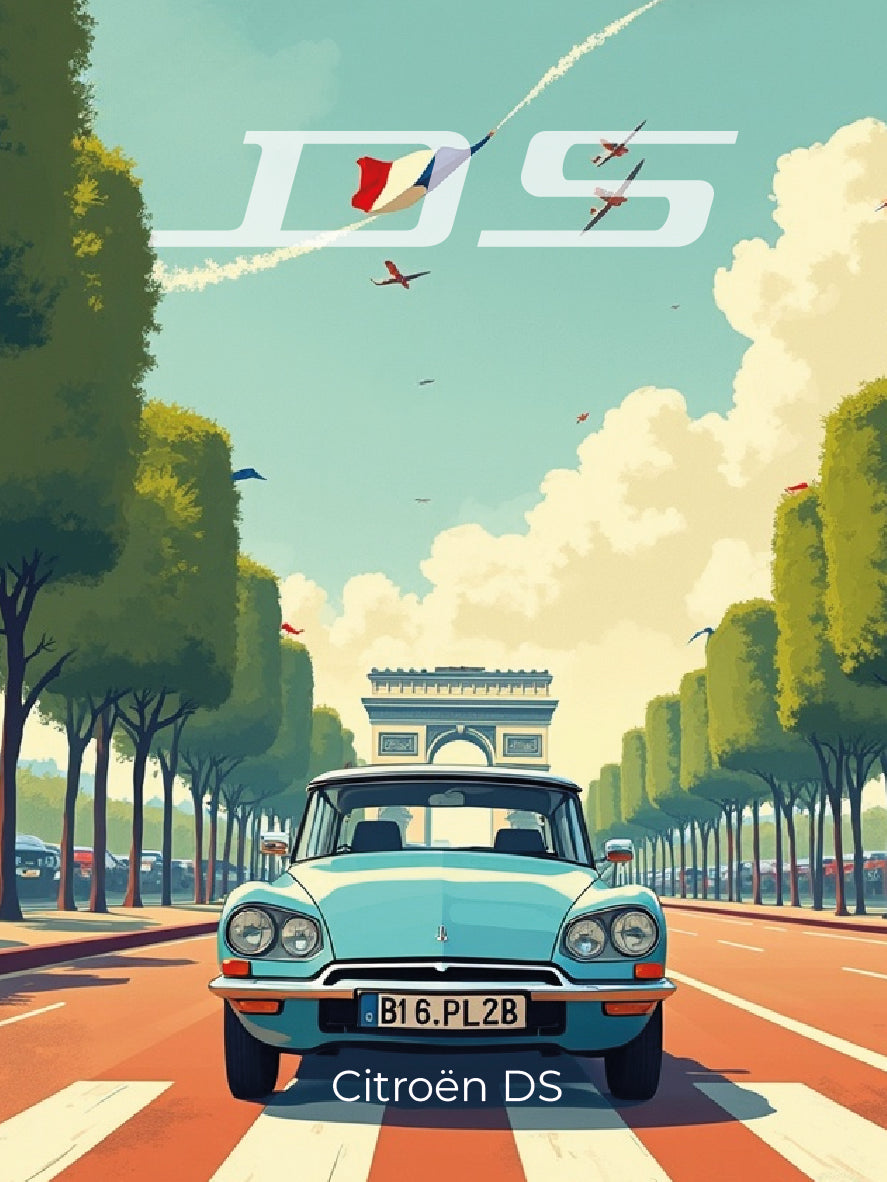 Plaque "Illustration automobile"