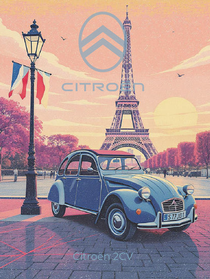 Plaque "Illustration automobile"