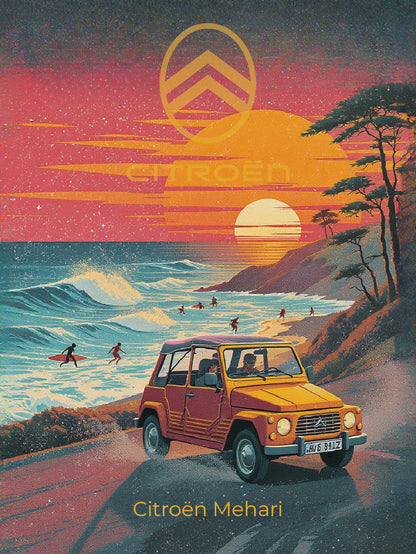 Plaque "Illustration automobile"