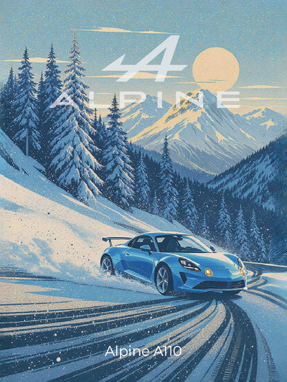 Plaque "Illustration automobile"