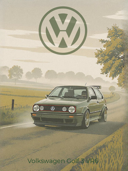 Plaque "Illustration automobile"