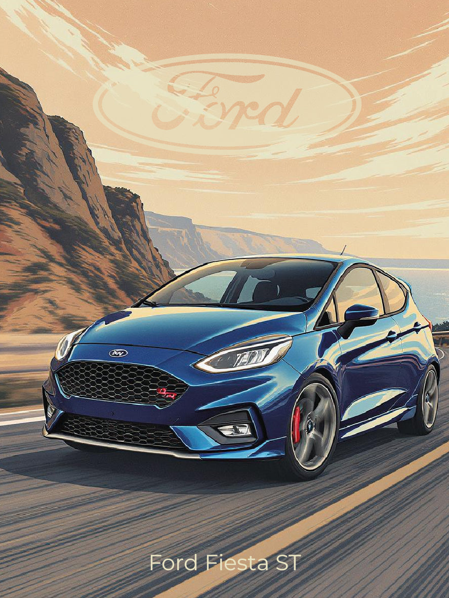 Plaque "Illustration automobile"