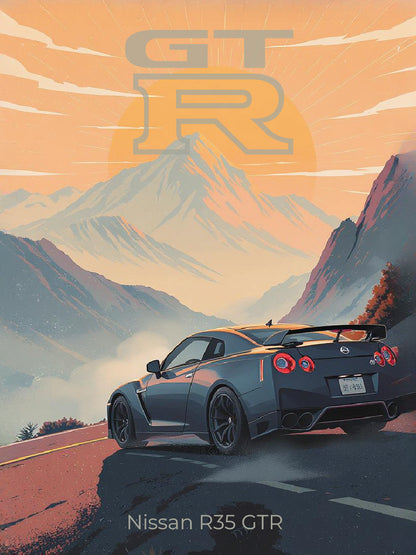 Plaque "Illustration automobile"