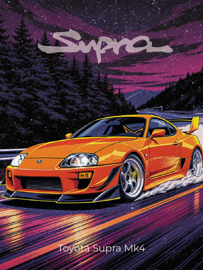 Plaque "Illustration automobile"