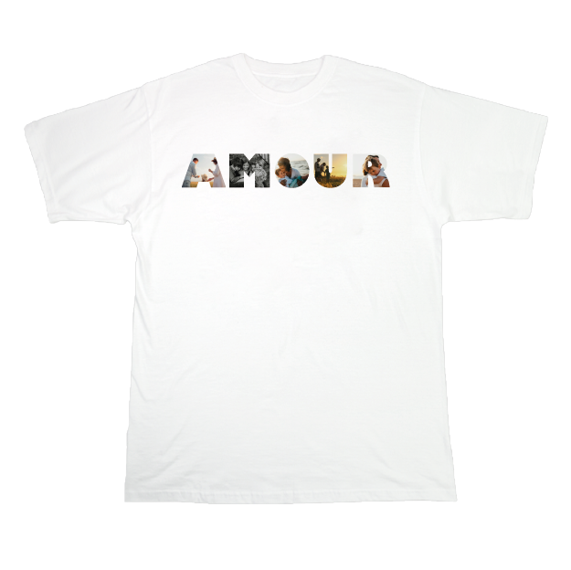 T-shirt "Un mot en photo" - AMOUR