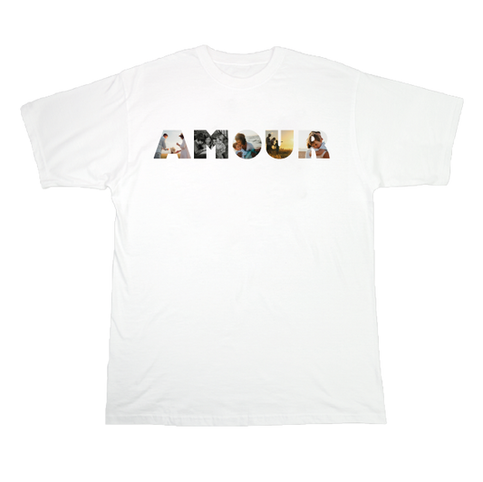 T-shirt "Un mot en photo" - AMOUR