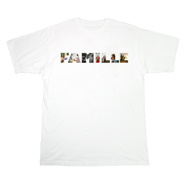 T-shirt "Un mot en photo" - FAMILLE