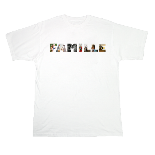T-shirt "Un mot en photo" - FAMILLE