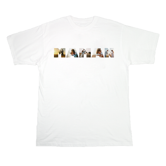 T-shirt "Un mot en photo" - MAMAN
