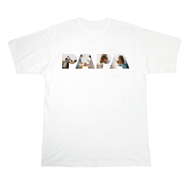 T-shirt "Un mot en photo" - PAPA