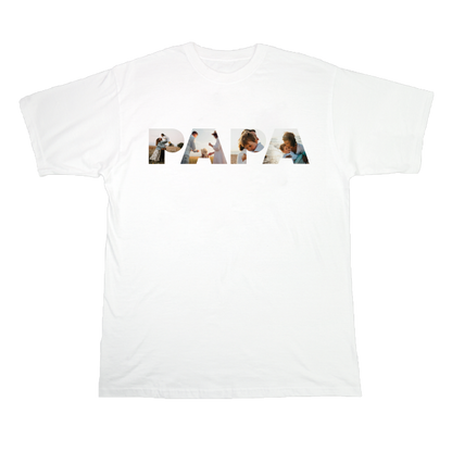 T-shirt "Un mot en photo" - PAPA
