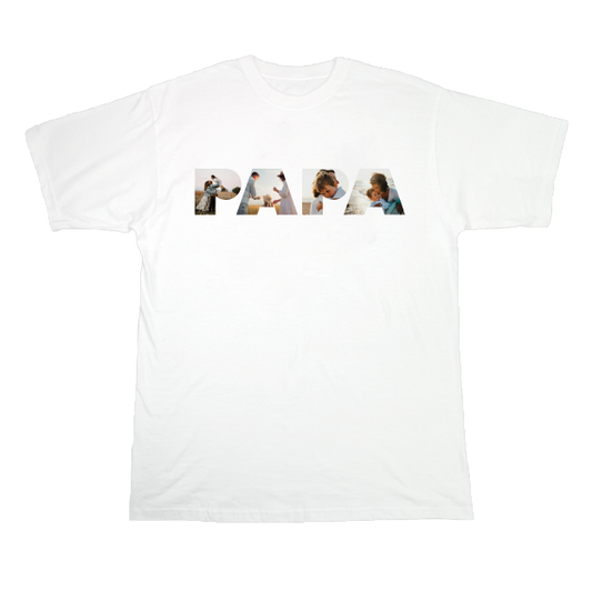 T-shirt "Un mot en photo" - PAPA