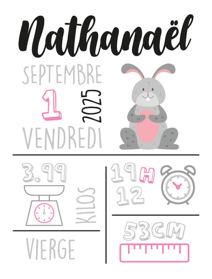 Plaque de "Naissance"