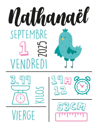 Plaque de "Naissance"