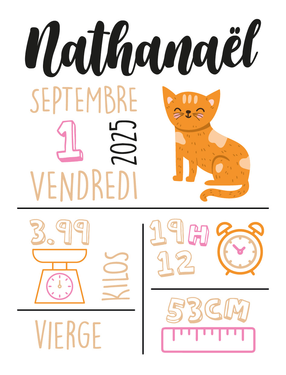 Plaque de "Naissance"