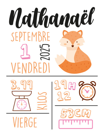 Plaque de "Naissance"