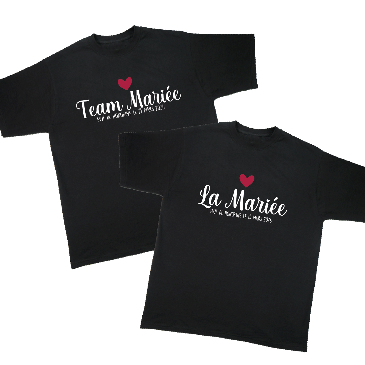 T-shirt Personnalisé "Team Mariée"