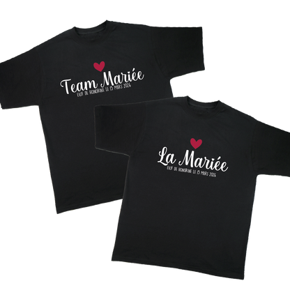T-shirt Personnalisé "Team Mariée"