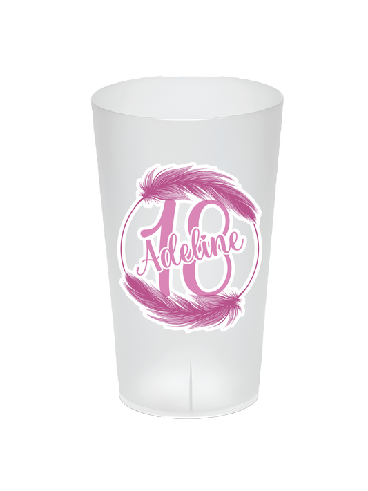Gobelet Personnalisé Anniversaire "Rose"