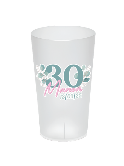 Gobelet Personnalisé Anniversaire "Pastel"